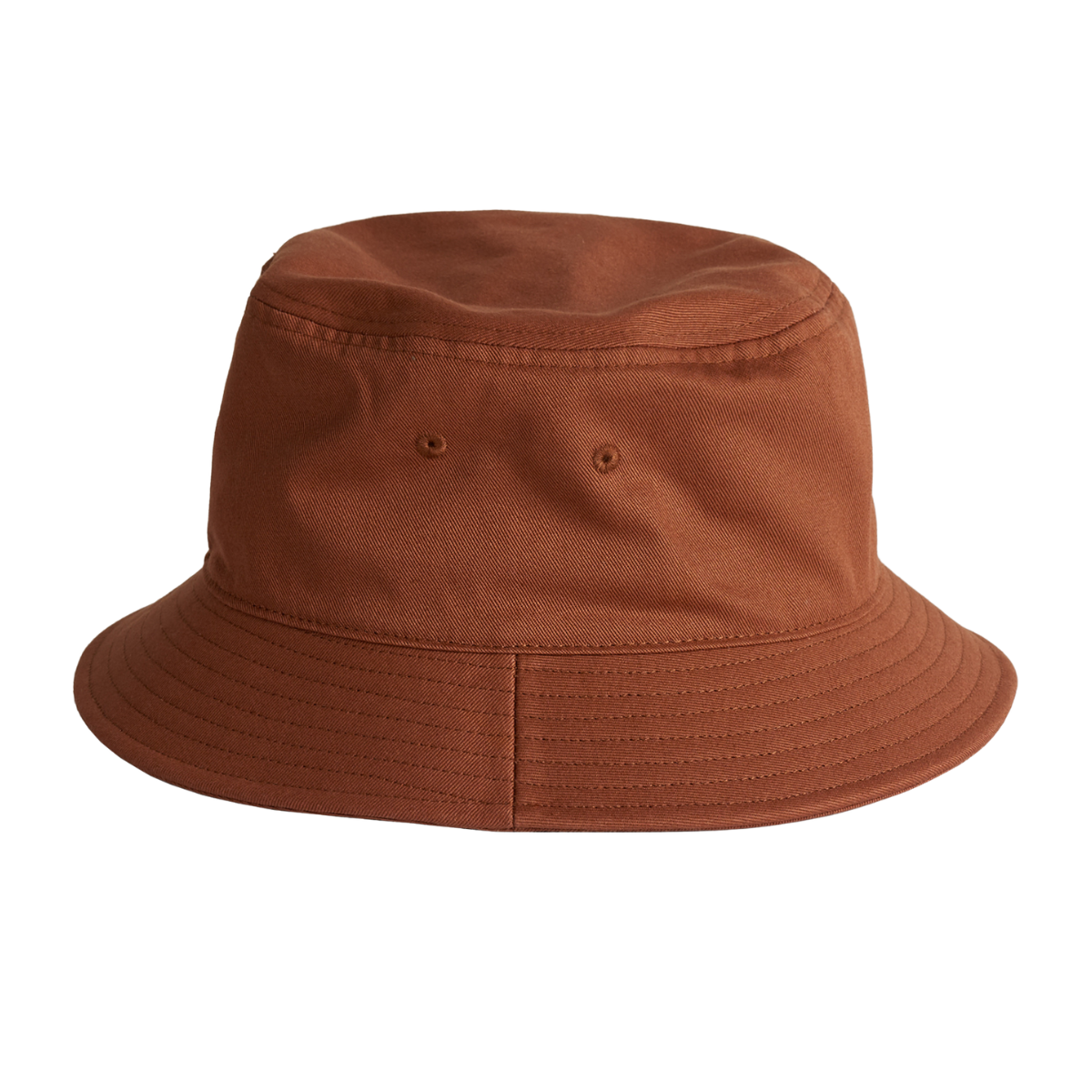 Branded Cotton Bucket Hats in Orange Rust