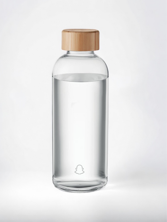 Glass bottle with Bamboo Lid