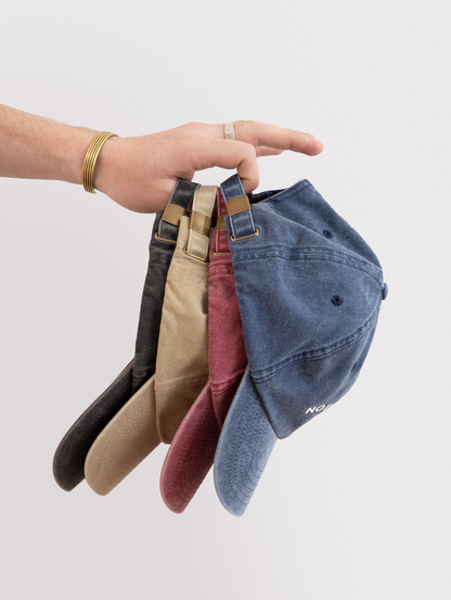 Custom and branded vintage cotton Dad Caps with embroidered logo 