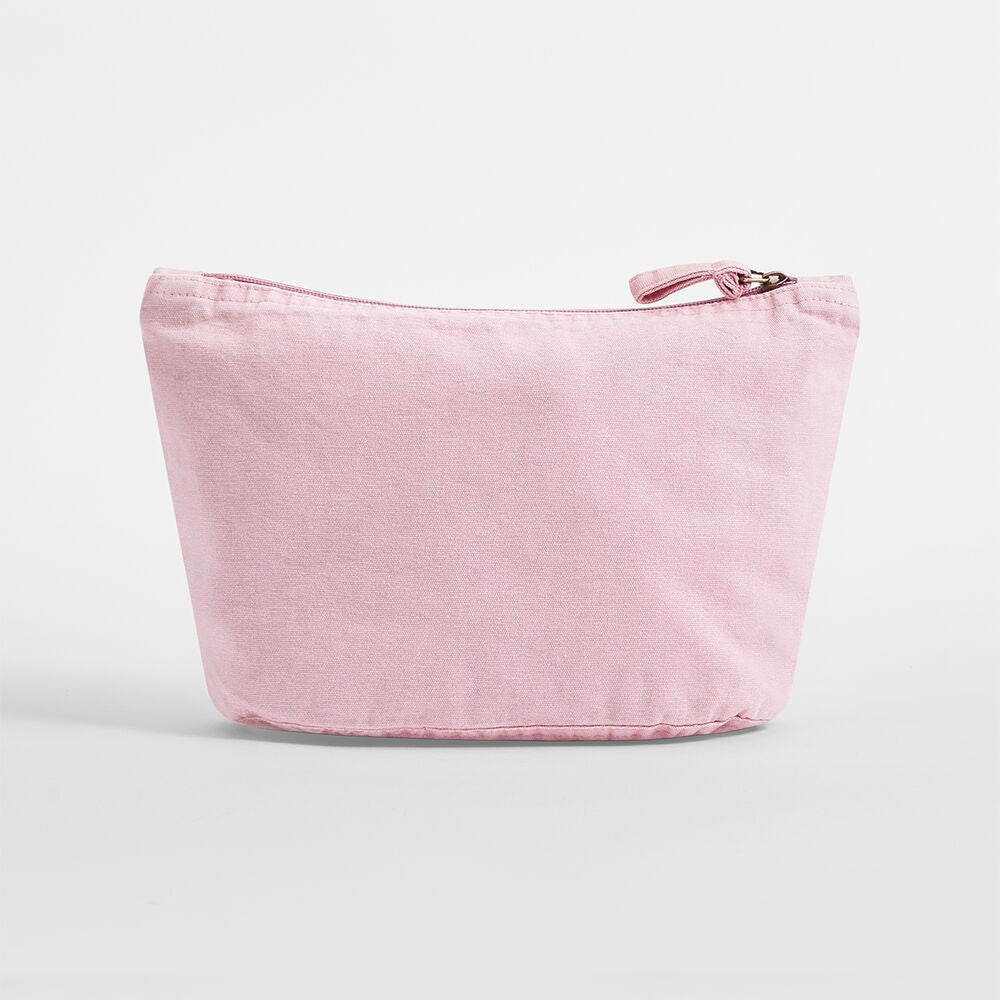 Vintage wash pouch in pale pink - branded for your company 