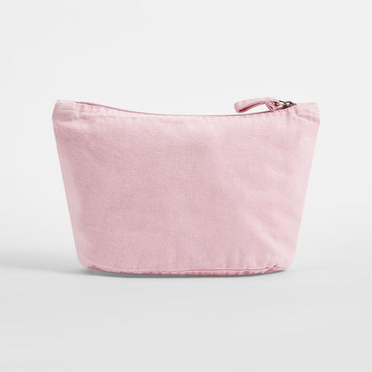 Vintage wash pouch in pale pink - branded for your company 