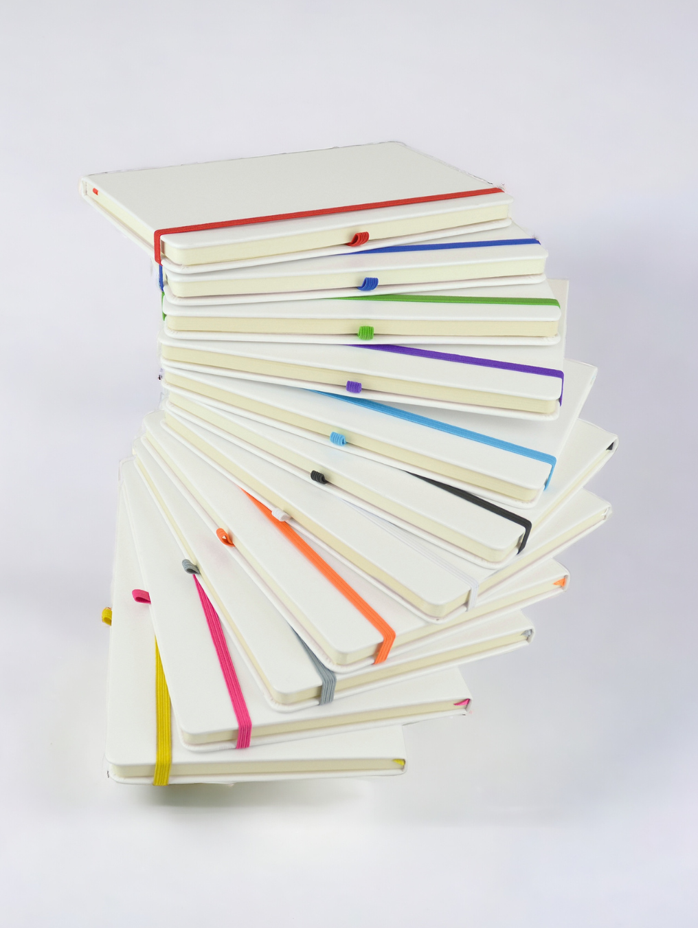 Custom Branded A5 White Soft Finish Notebook | 11 Colours – Brand Stamp