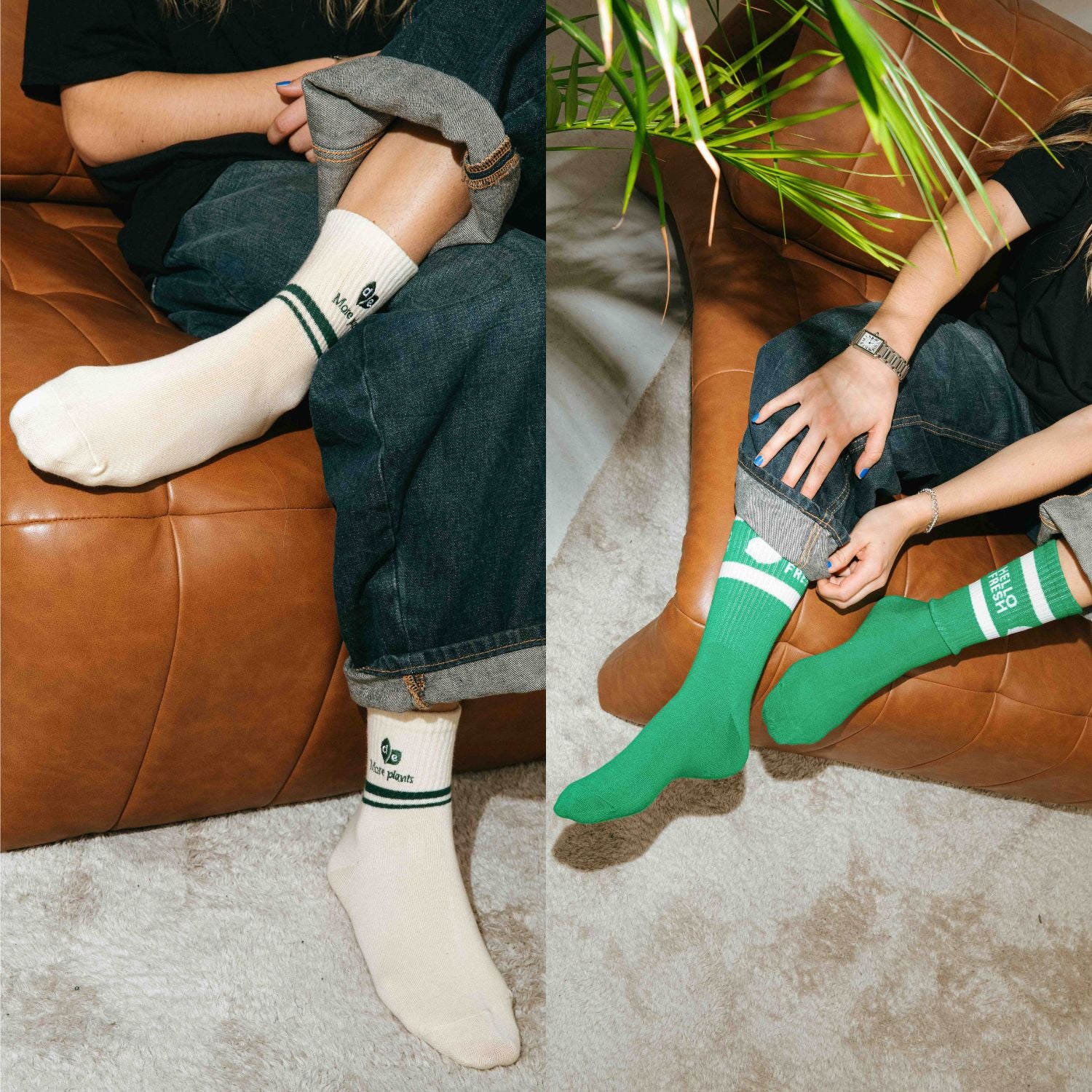 Branded socks with company logo