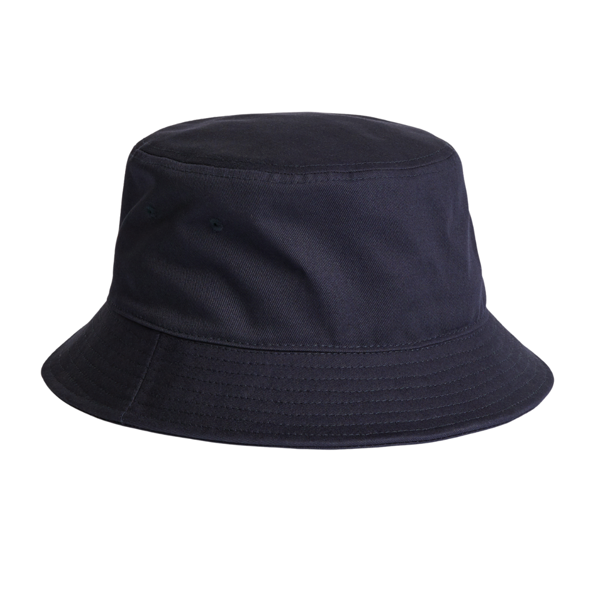 Add your brand's logo to our custom navy cotton bucket hat 
