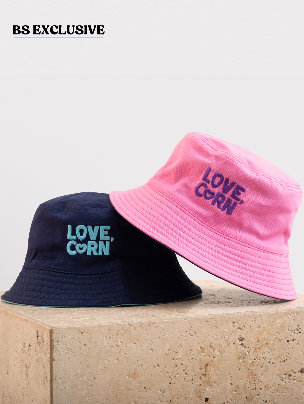 Branded Reversible Bucket Hat 100 Colours Brand Stamp