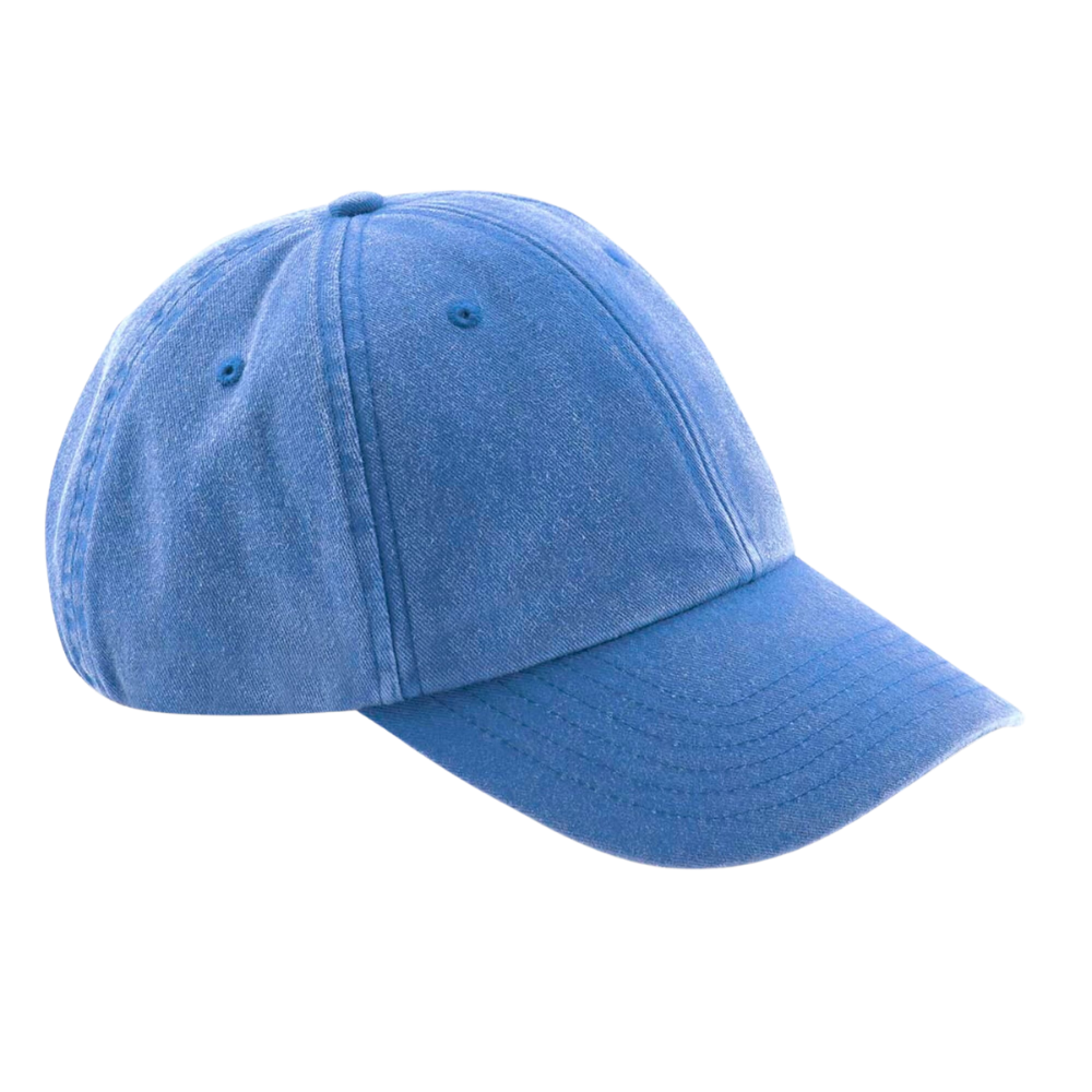 Branded vintage cotton cap. Add your brand's logo on the front and or back