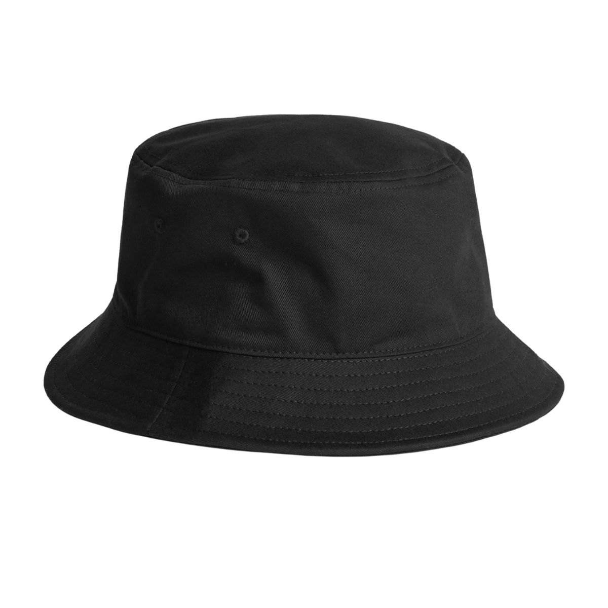 bucket hats with logo in black 