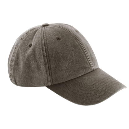 vintage style brown 100% cotton cap custom made for your brand 