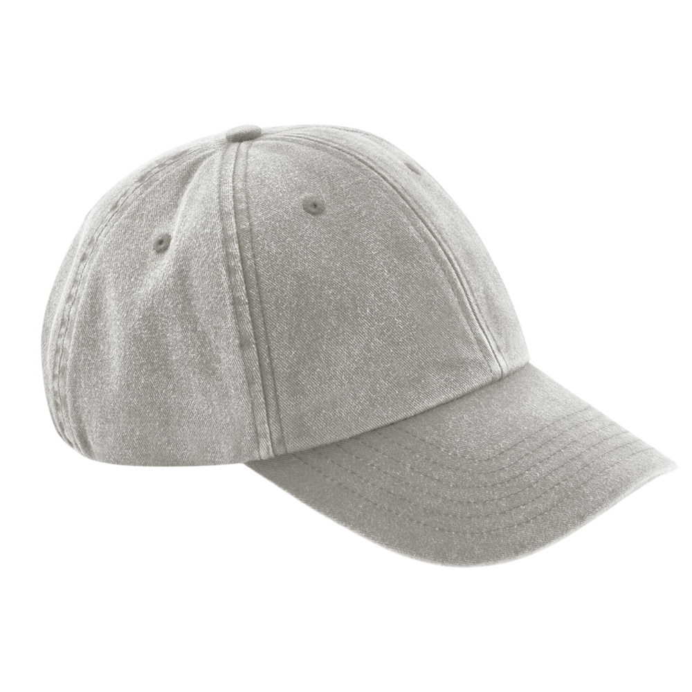 vintage style grey cotton cap