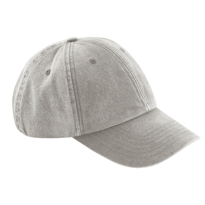 vintage style grey cotton cap